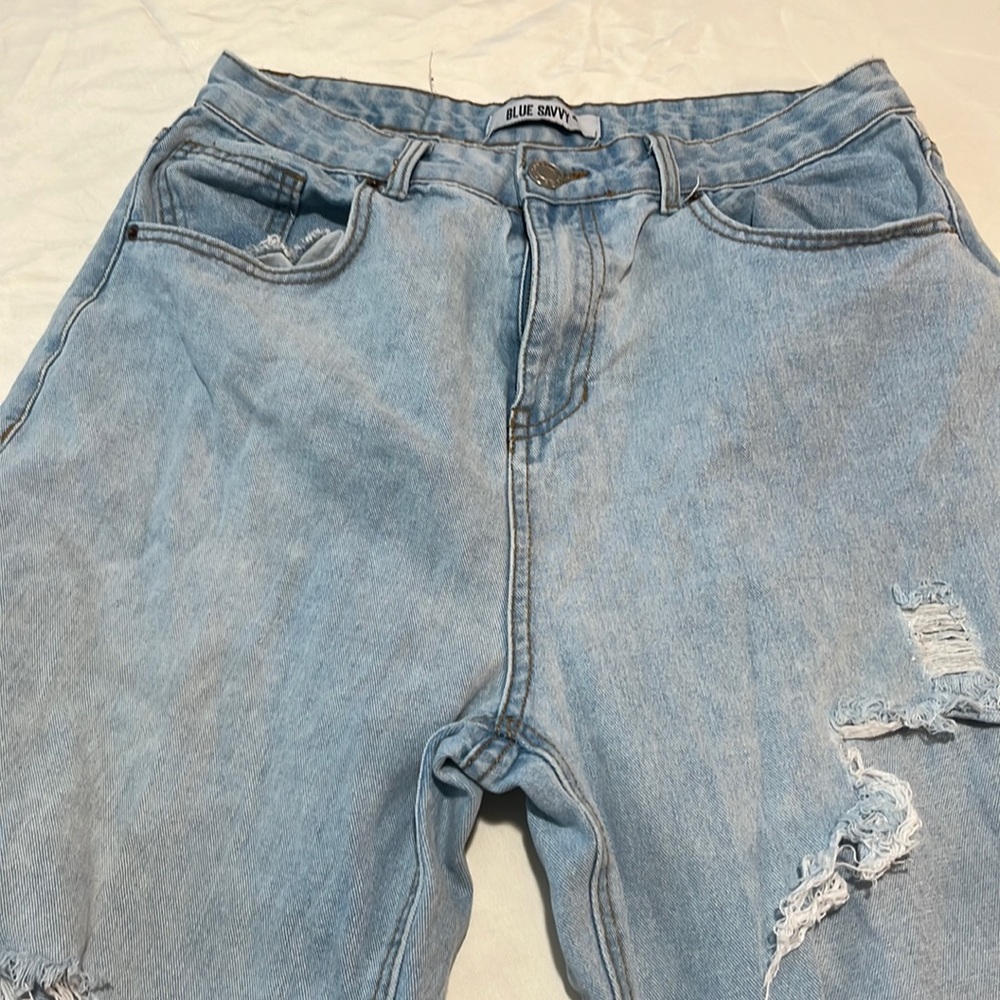Blue Savvy Ripped Jean (13)